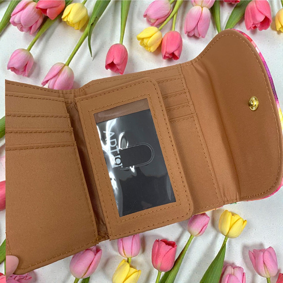 NEW Vintage Y2K Apt. Apt 9 Rhonda Ruched Floral Snap Wallet Organizer NWT - Picture 3 of 5